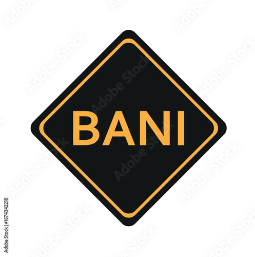 alphabet letter block in the word BANI 