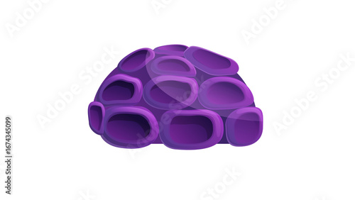 PNG Cartoon underwater sea landscape constructor with fishes and ocean animals, vector undersea world. Underwater coral reef characters of octopus with turtle,