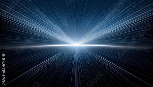 single horizontal beam with expanded center and smooth fade on both sides balanced composition with gentle motion and soft edge lighting