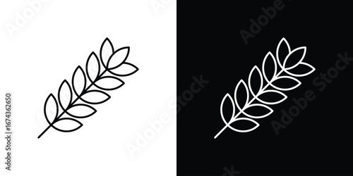 Wheat icons with Editable strokes set for UI UX