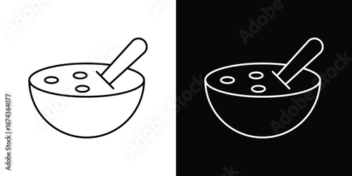 Soup icons with Editable strokes set for UI UX