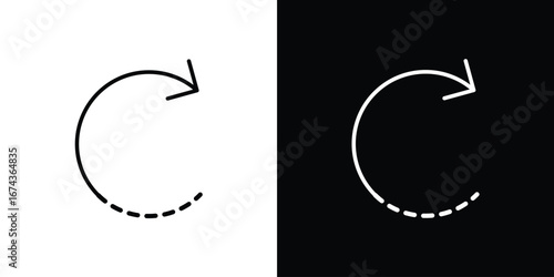 Rotate right icons with Editable strokes set for UI UX