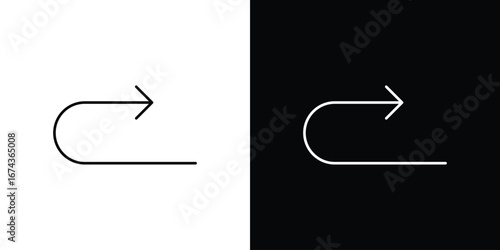 Redo icons with Editable strokes set for UI UX