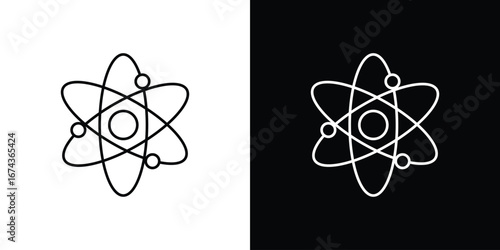 Physics icons with Editable strokes set for UI UX