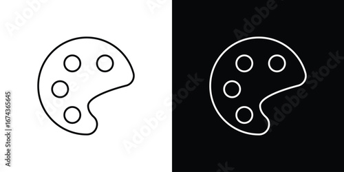 Palette icons with Editable strokes set for UI UX