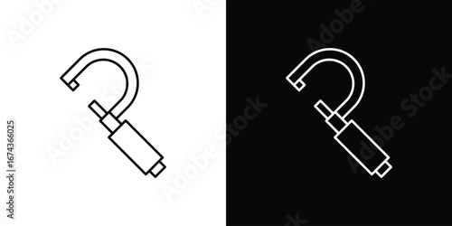 Micrometer icons with Editable strokes set for UI UX