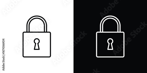 Lock icons with Editable strokes set for UI UX
