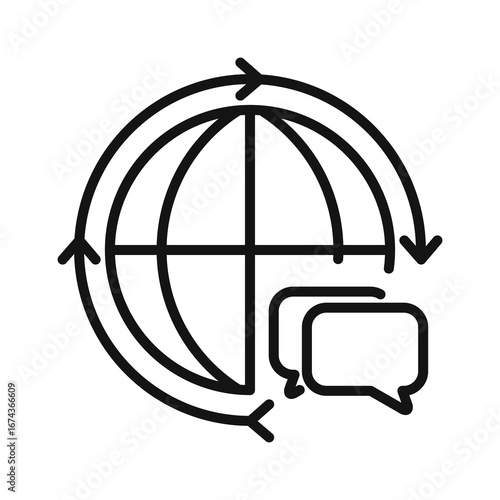 Line icon Vector illustration design