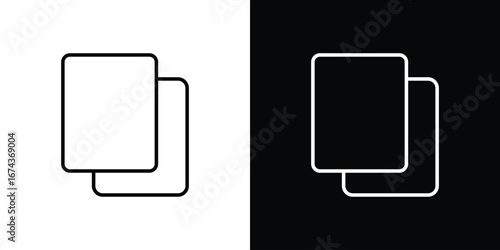 Copy icons with Editable strokes set for UI UX