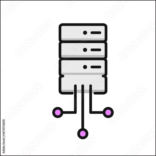 Line icon Vector illustration design
