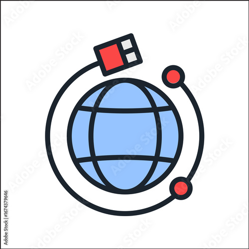 Line Icon Simple Vector Illustration Design