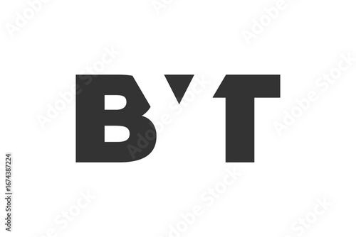 BYT logo design. Initial letter B Y T bold font style for tech startups, consulting, corporate branding. Creative company name, headlines typography identity, trendy logotype.