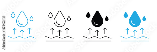 Water droplet symbol vector illustration 