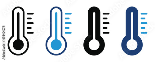 thermometer icon vector. temperature symbol. vector illustration