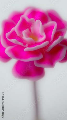 Wallpaper Mural Beautiful pink flower with delicate petals on a simple background captured in soft focus during daylight Torontodigital.ca