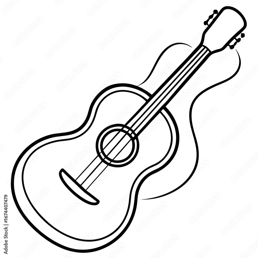 Naklejka premium electric guitar vector illustration