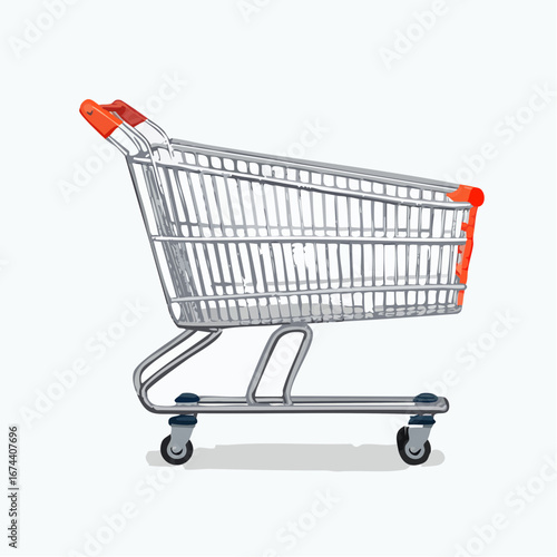 Shopping cart icon set. Internet shop buy symbol. Empty shopping cart symbol, shop and sale, vector illustration