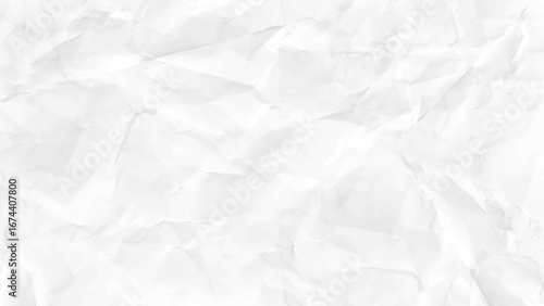 Blank wrinkled paper texture with a creased and crumpled surface for a vintage or grunge background design.