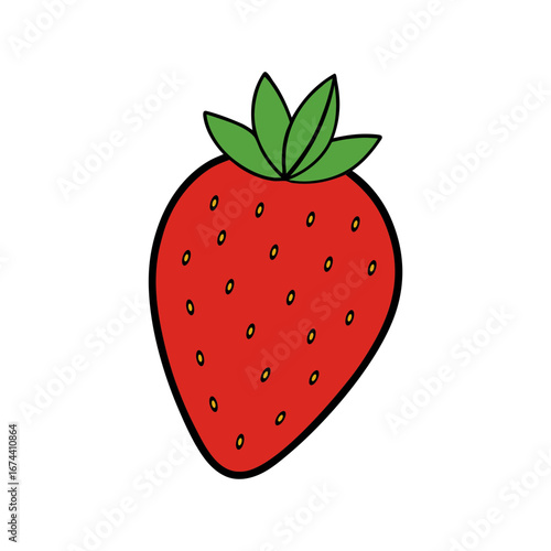 strawberry isolated on white background