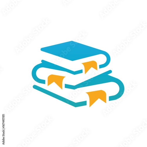 boy book abstract logo modern style