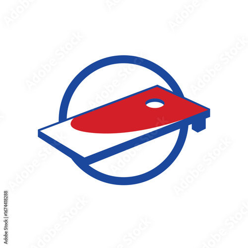 cornhole abstract logo modern style