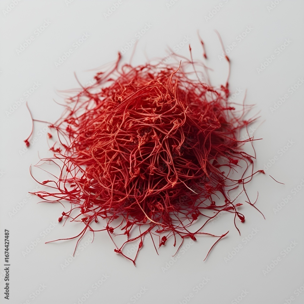 Naklejka premium zaffron on a white background