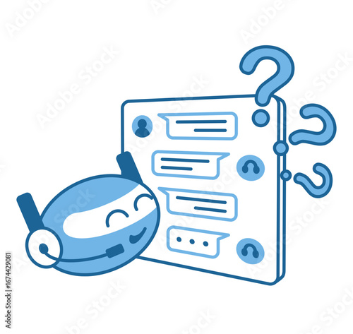 AI chatbot answering questions