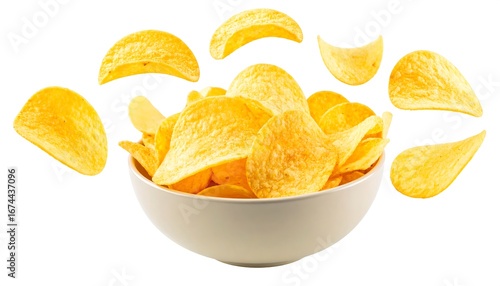 Crispy potato chips in a bowl (1)