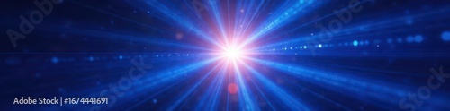 Abstract blue sunburst radiating light  vibrant energy   radiance  abstract  celestial