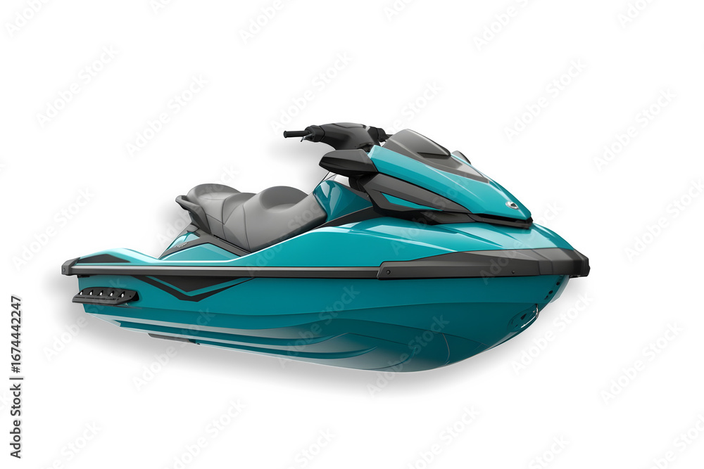Naklejka premium A jet ski isolated on transparent background 