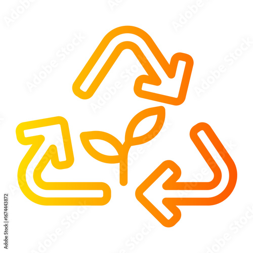 reuse gradient icon