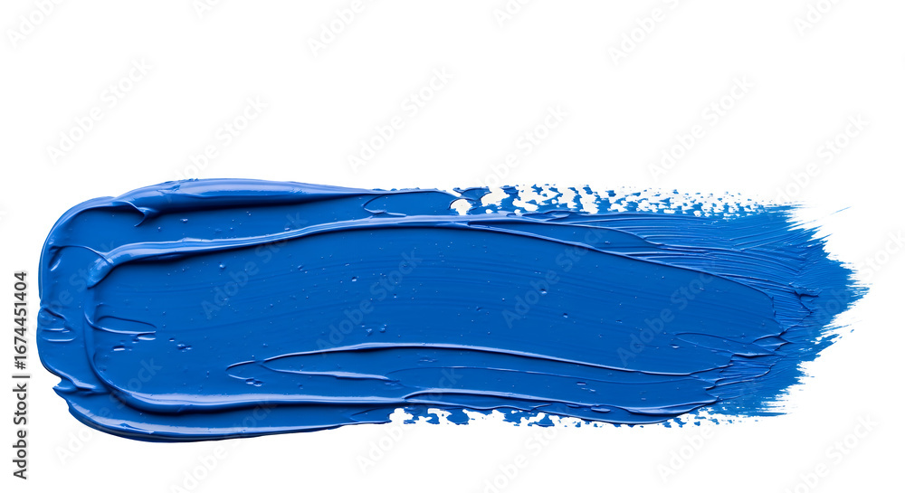 Fototapeta premium Blue Paint Brush Stroke Texture Abstract Background Artistic Creative Design Element