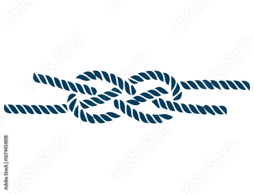 The option of tying a knot for insurance. Climbing rope, sea rope, knots and loops.