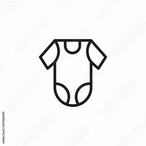 baby onesie clothing icon sign vector