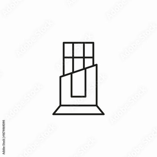 chocolate bar unwrapped icon sign vector