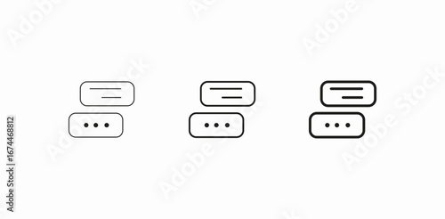 chat bubbles dialog icon sign vector