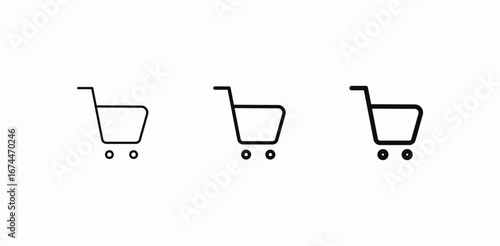 shopping cart wheels icon sign vector