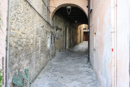 narrow street in old town