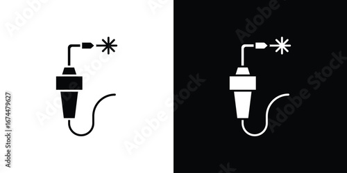 Welding icon. filled flat sign for mobile concept and web