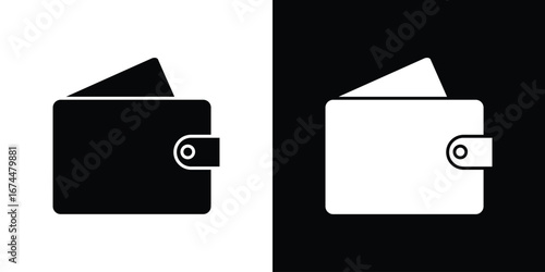 Wallet icon. filled flat sign for mobile concept and web