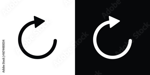 Undo icon. filled flat sign for mobile concept and web