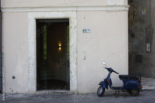 old scooter on the street