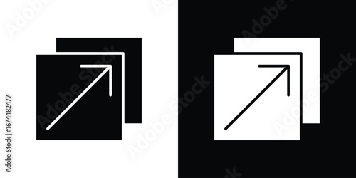 Resize icon. filled flat sign for mobile concept and web