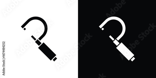 Micrometer icon. filled flat sign for mobile concept and web