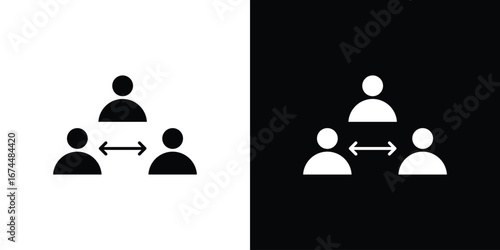 Mediator icon. filled flat sign for mobile concept and web