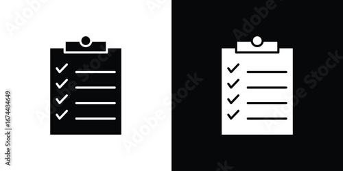List check icon. filled flat sign for mobile concept and web