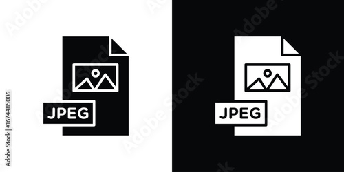 Jpg icon. filled flat sign for mobile concept and web