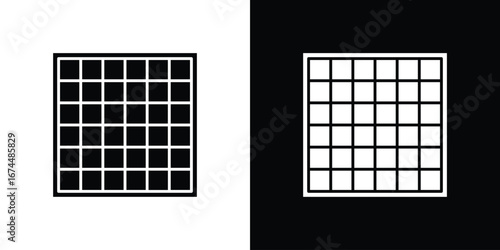 Grid icon. filled flat sign for mobile concept and web