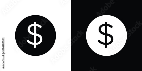 Coin icon. filled flat sign for mobile concept and web