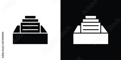Archive icon. filled flat sign for mobile concept and web